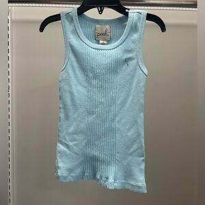 Peek Light Blue Jamie Ribbed Tank